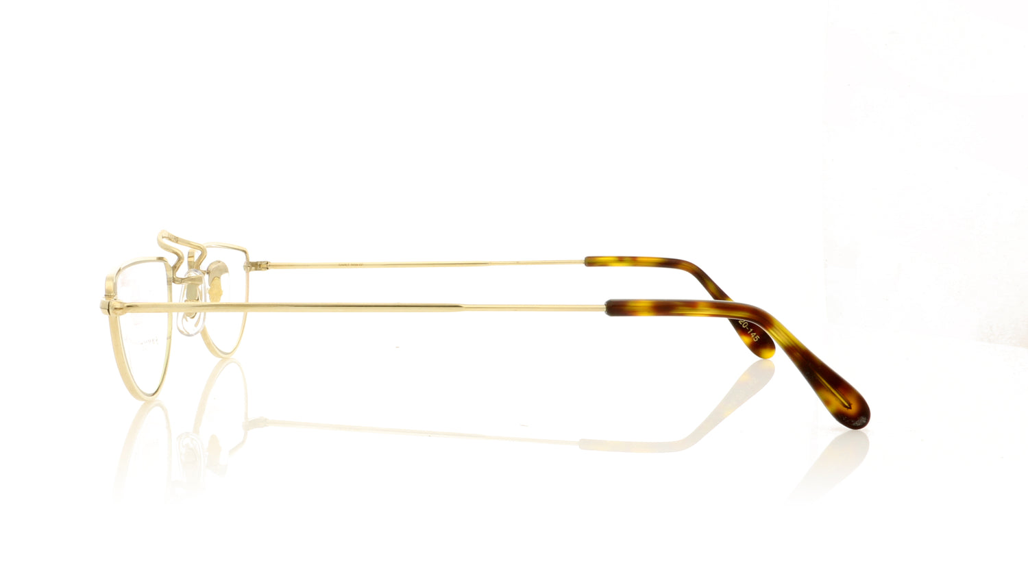 Savile Row Half Eye GOL Gold Glasses - Side