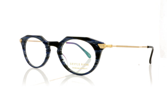 Savile Row Kew Night Sky Blue Glasses - Angle