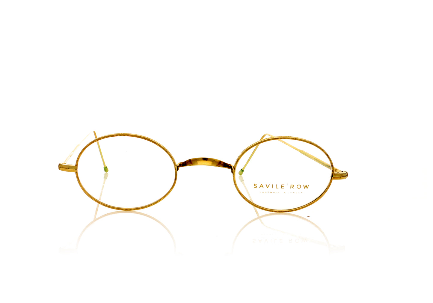 Savile Row Oval G Gold Glasses - Front