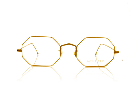 Savile Row Oxford MG Matt Gold Glasses - Front