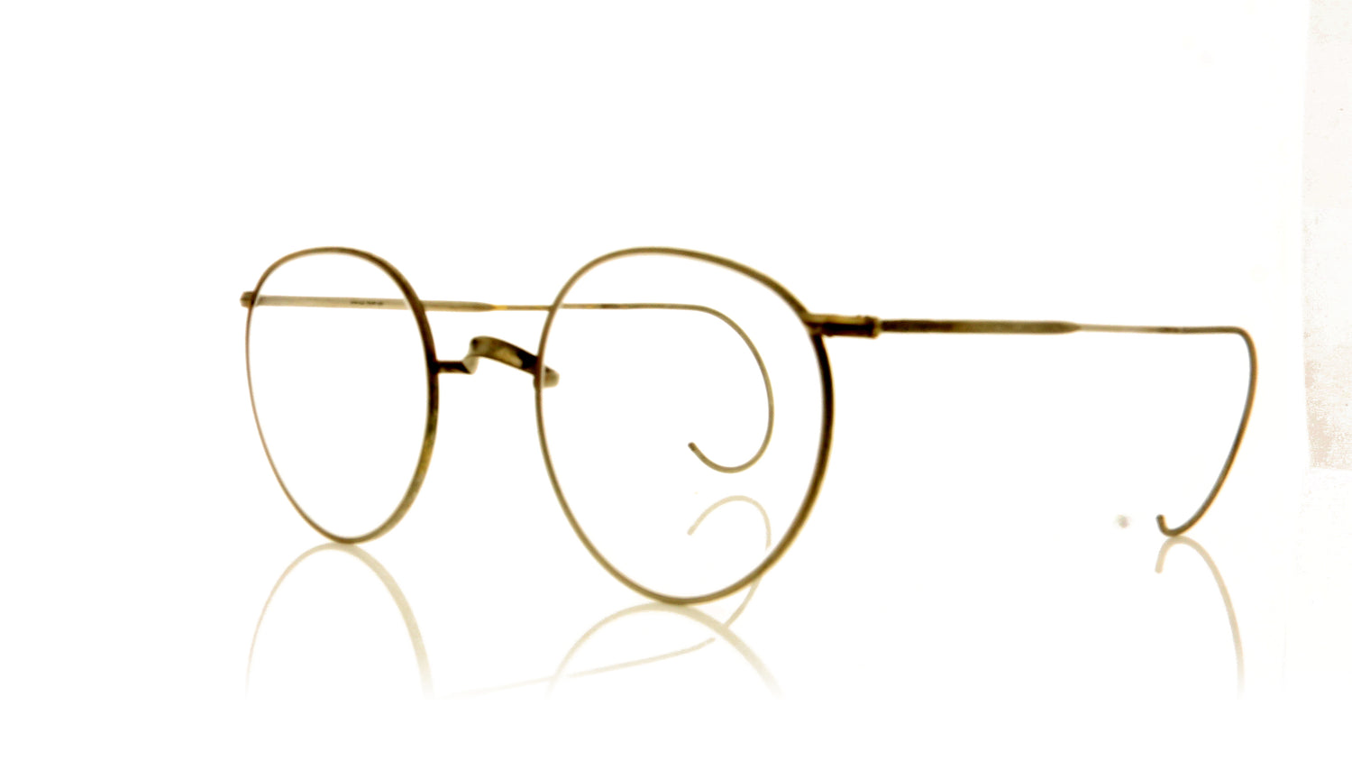 Savile Row Panto Curl Rhodium Curl Rhodium Glasses - Angle