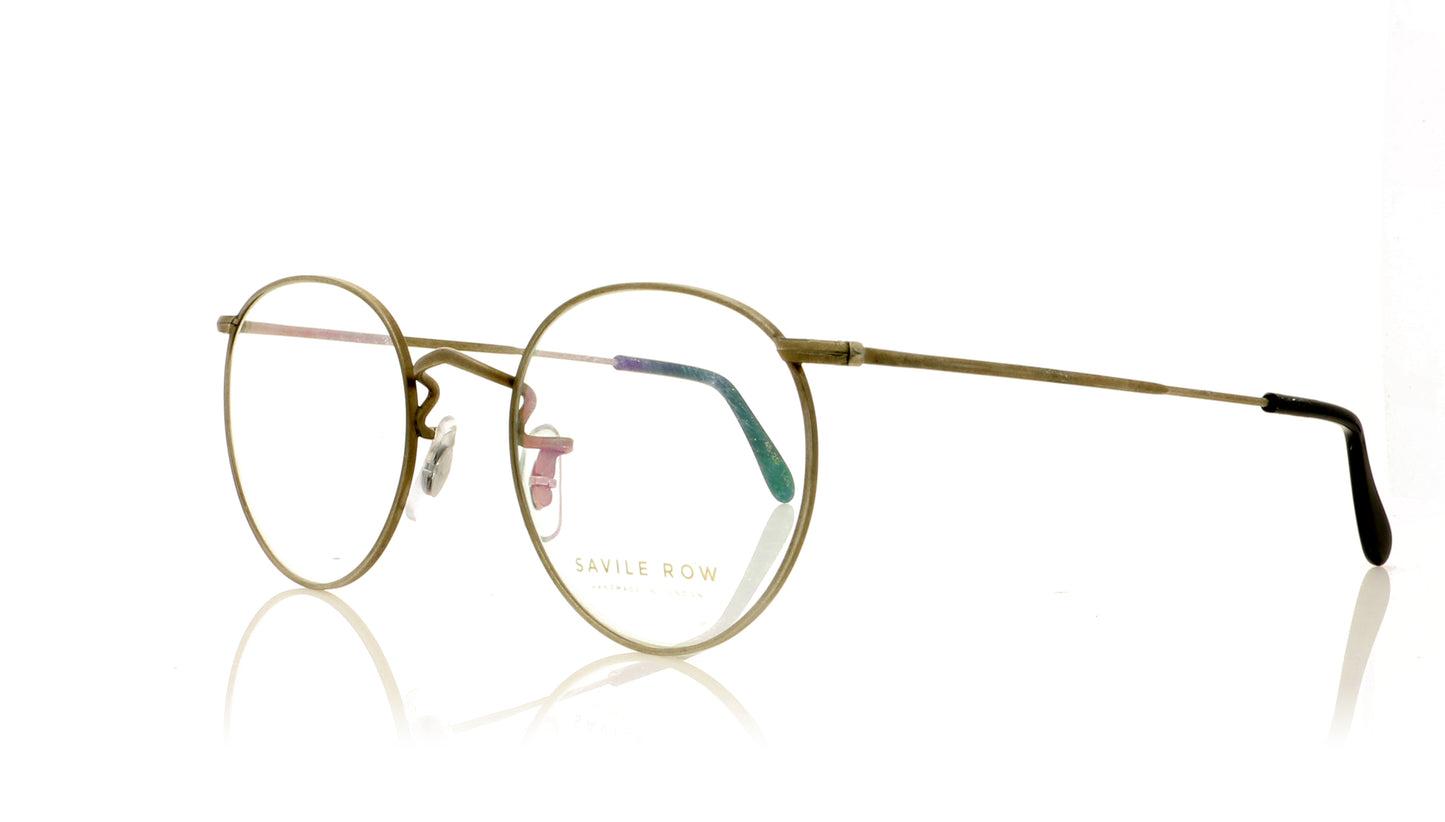 Savile Row Panto MR Matt Rhodium Glasses - Angle