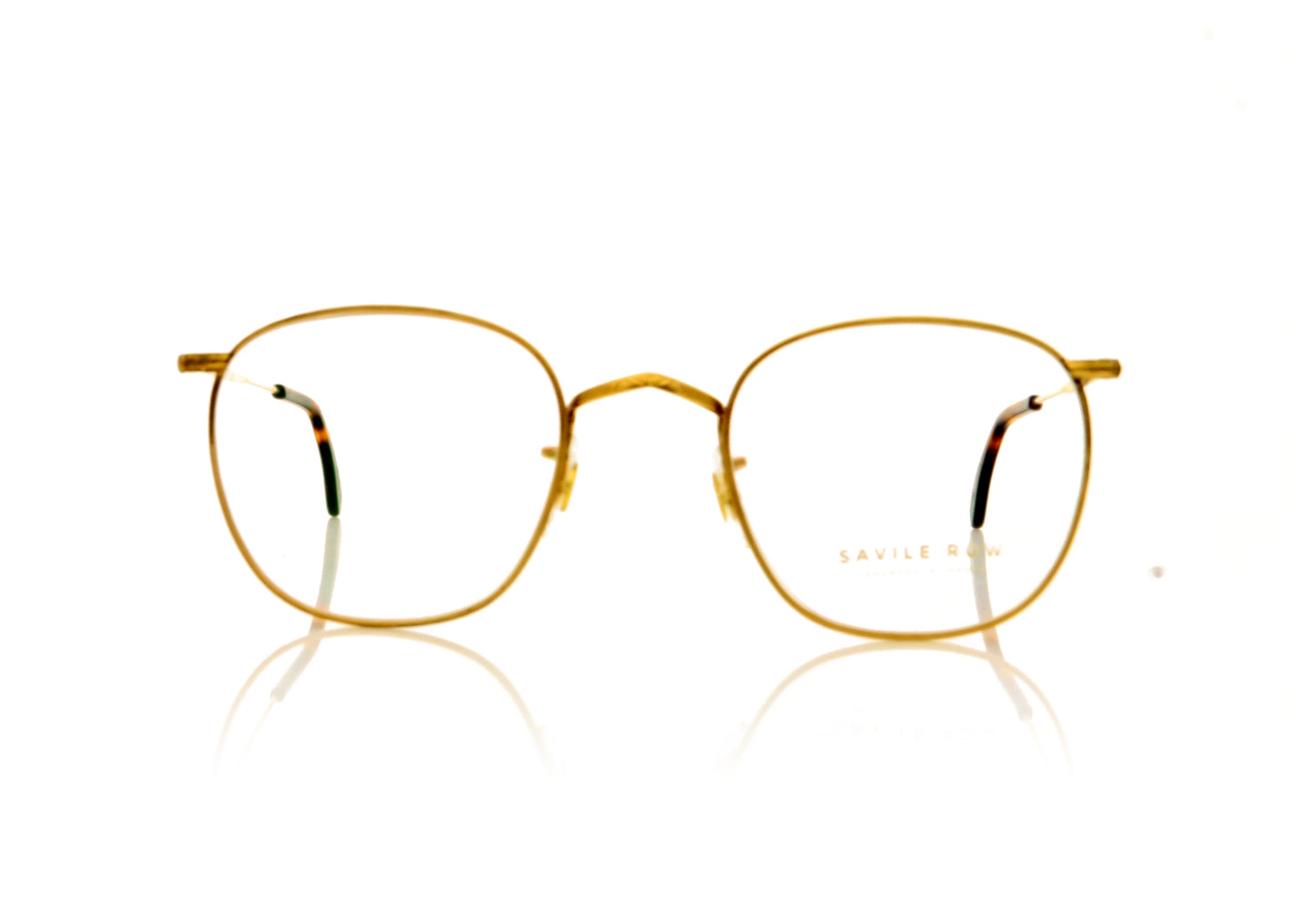 Savile Row Quadra Gold Gold Glasses - Front
