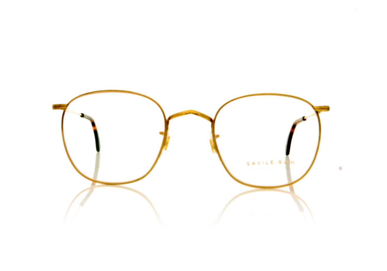 Savile Row Quadra Gold Gold Glasses - Front