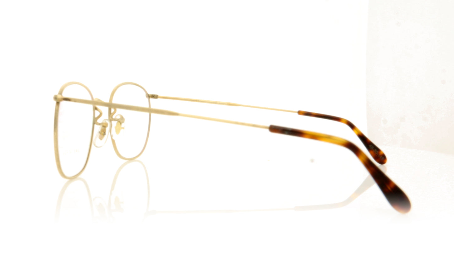 Savile Row Quadra Gold Gold Glasses - Side