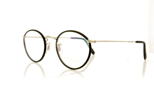 Savile Row Panto Leather Leather Glasses - Angle