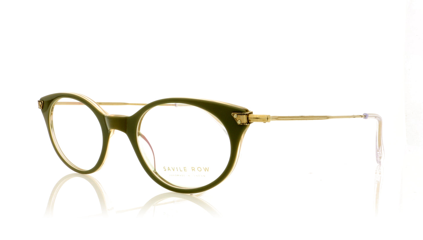 Savile Row Sloan SG Shale Gold Glasses - Angle