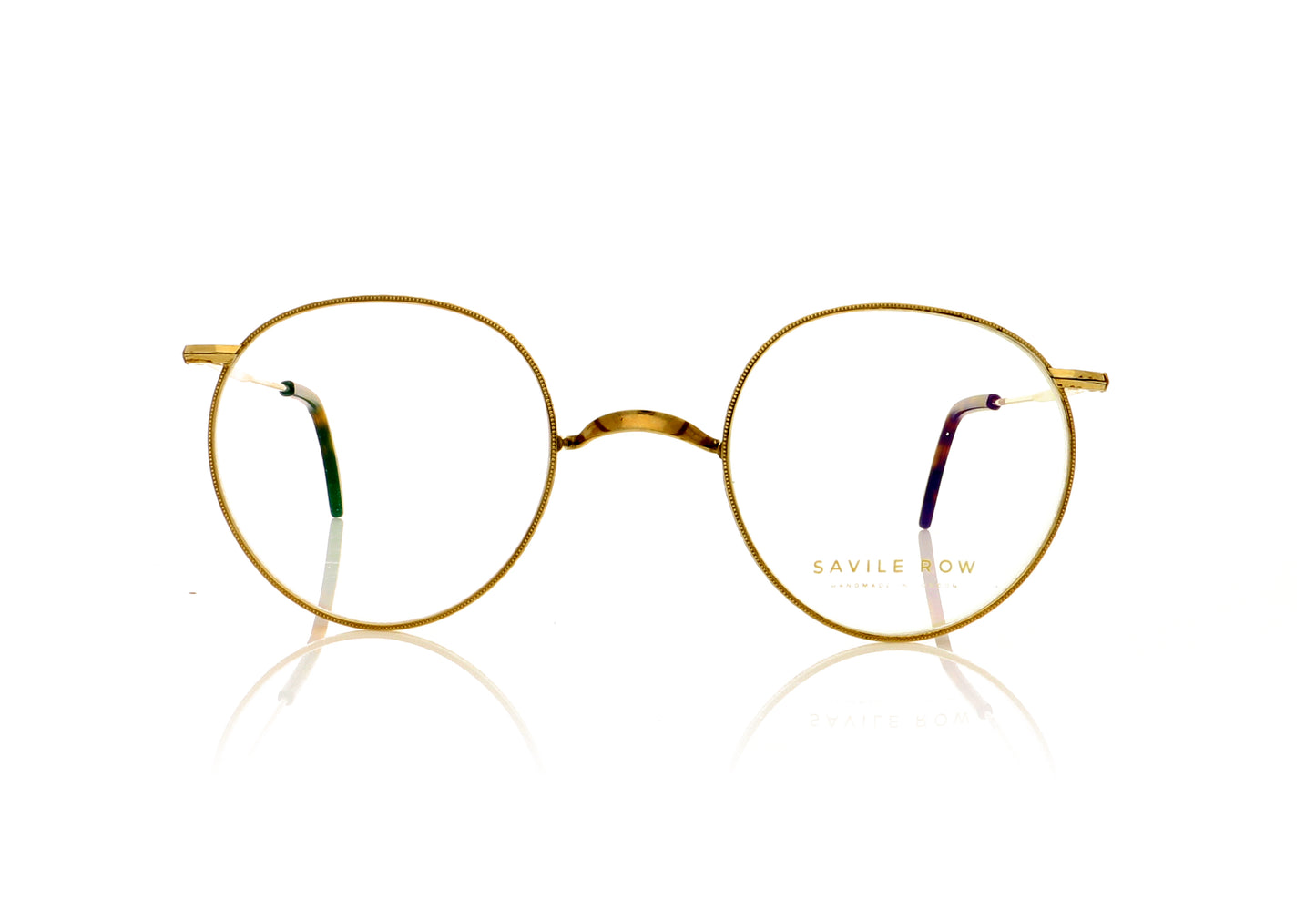 Savile Row Windsor GOL Gold Engraved Glasses - Front