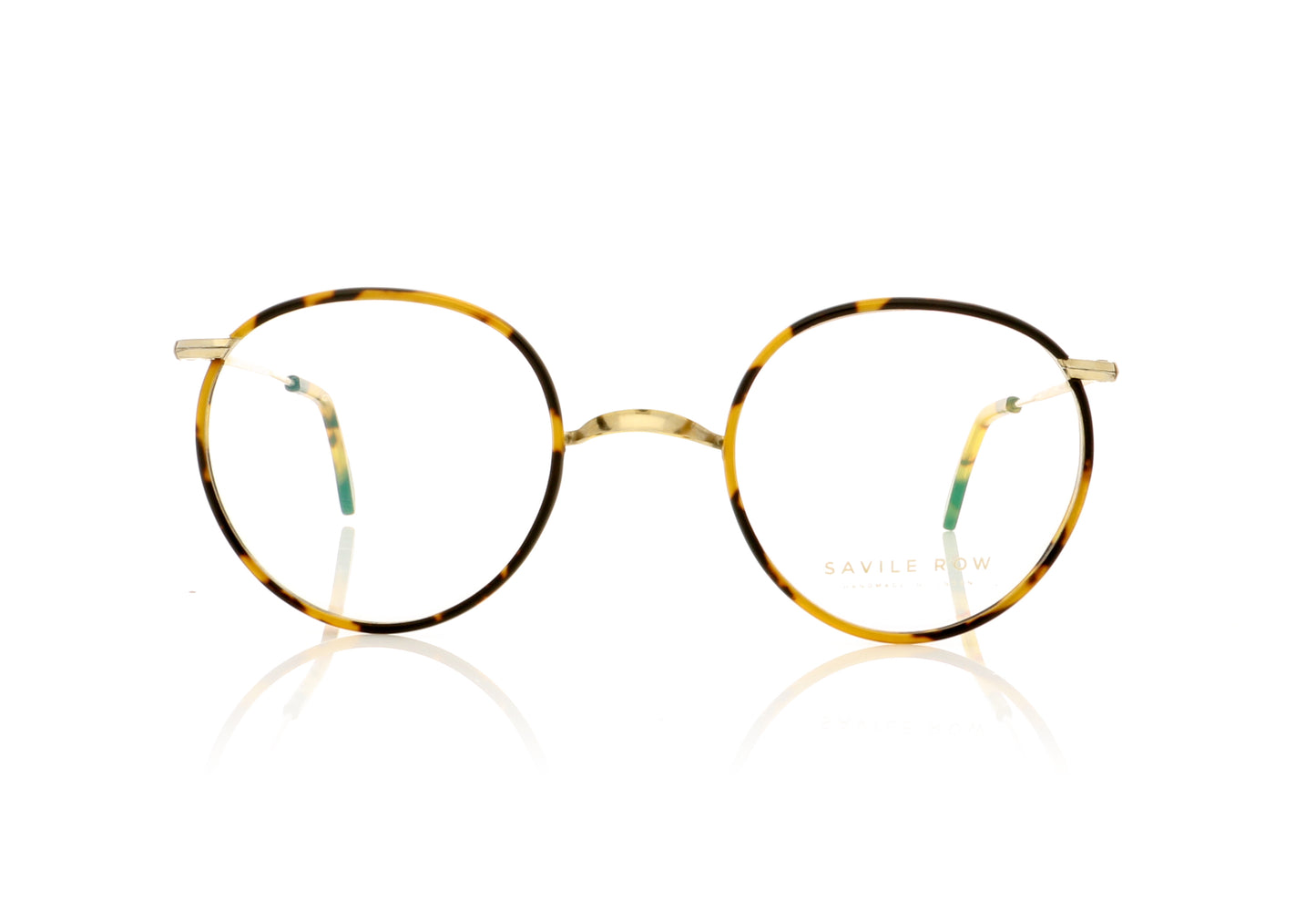 Savile Row Windsor GOL TOR Gold Tortoise Glasses - Front
