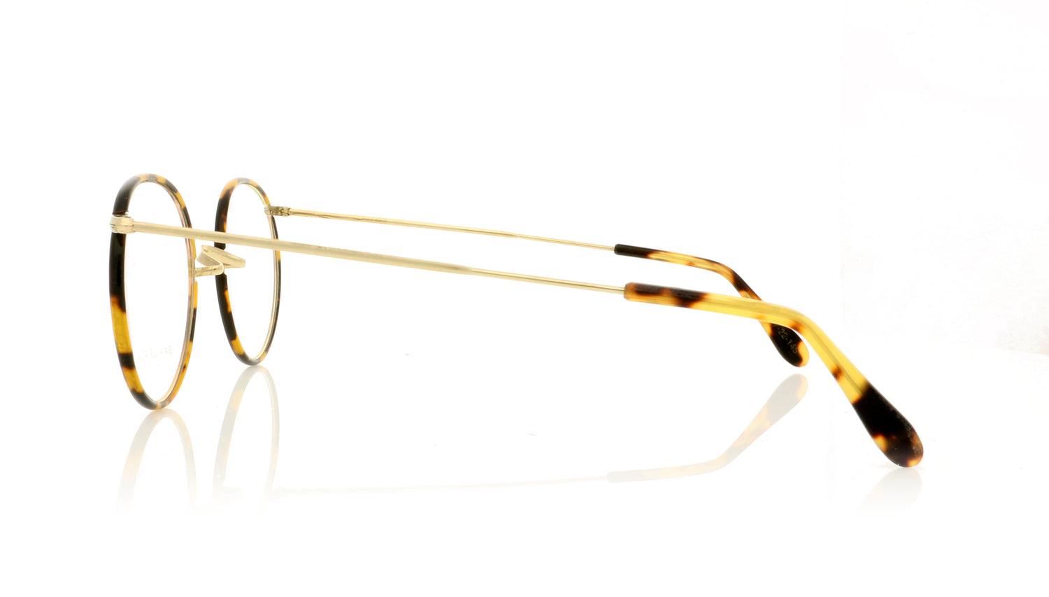 Savile Row Windsor GOL TOR Gold Tortoise Glasses - Side