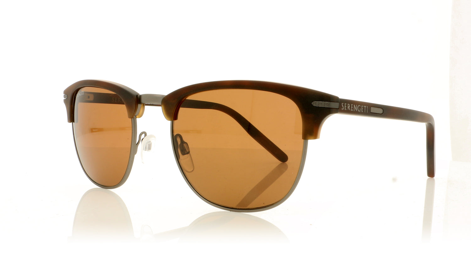Serengeti Alray 8946 MBRN Matte Brown Sunglasses - Angle