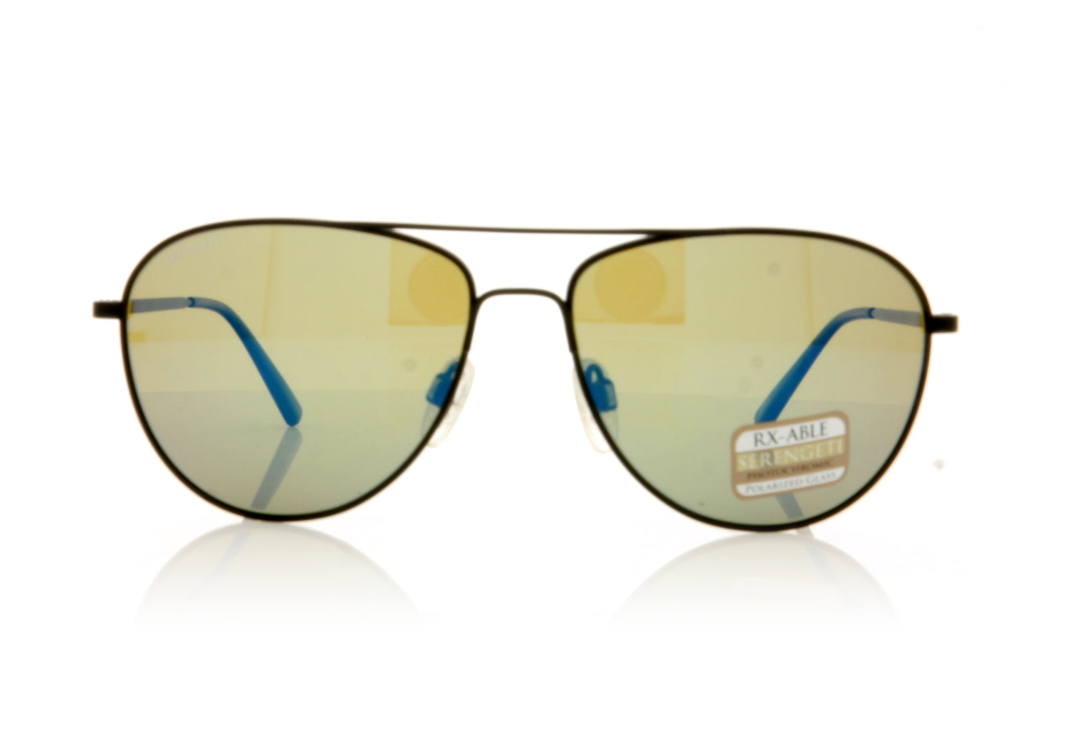 Serengeti Alghegro 8314 Matt Black Sunglasses - Front