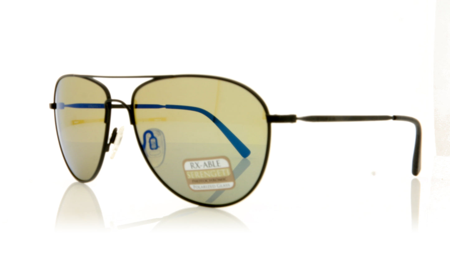 Serengeti Alghegro 8314 Matt Black Sunglasses - Angle
