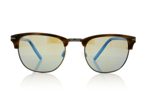 Serengeti Alray 8944 Shiny Wood Grain Sunglasses - Front