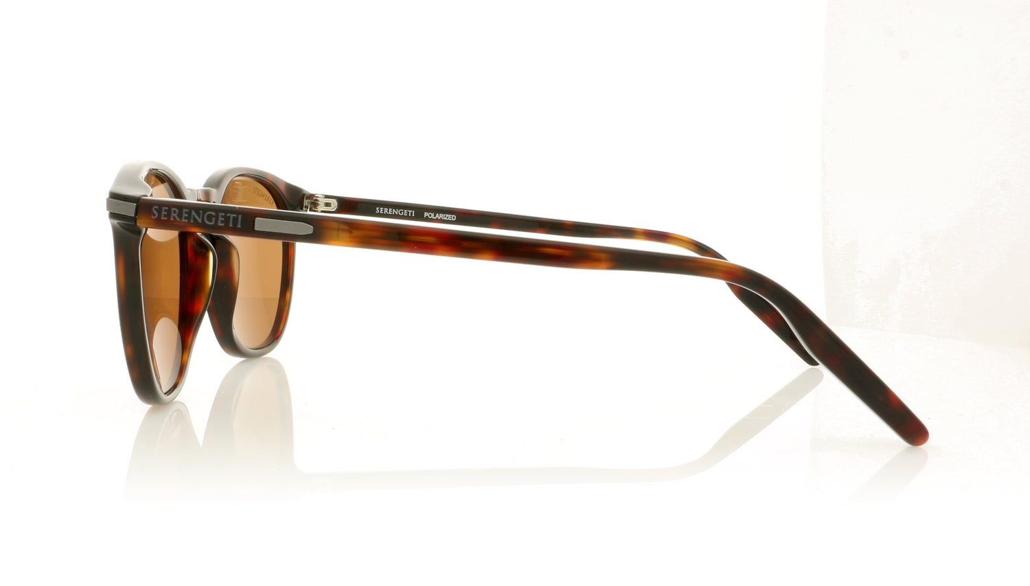 Serengeti Arlie 8937 Shiny Dark Havana Sunglasses - Side