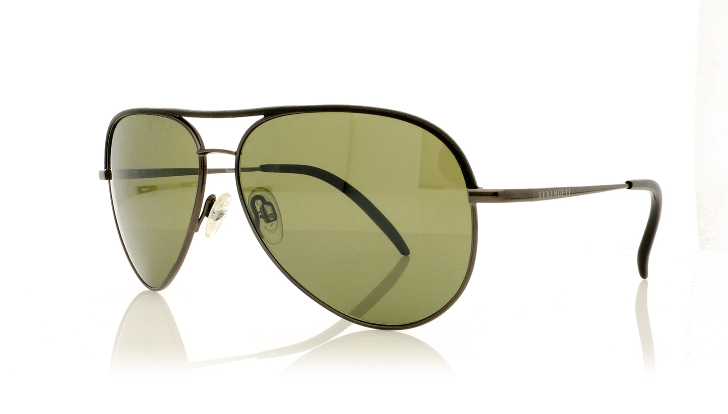 Serengeti Carrara 8548 Shiny Gunmetal Sunglasses - Angle