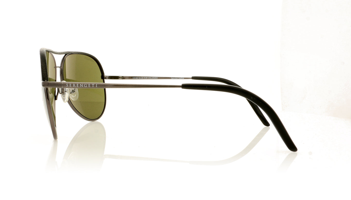 Serengeti Carrara 8548 Shiny Gunmetal Sunglasses - Side