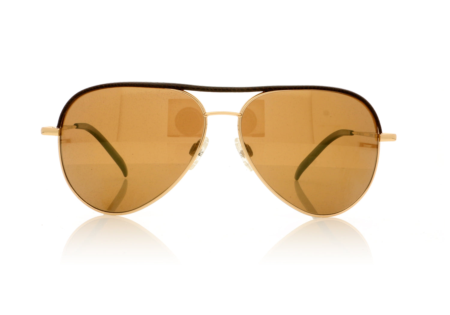 Serengeti Carrara 8549 Shiny Gold Sunglasses - Front