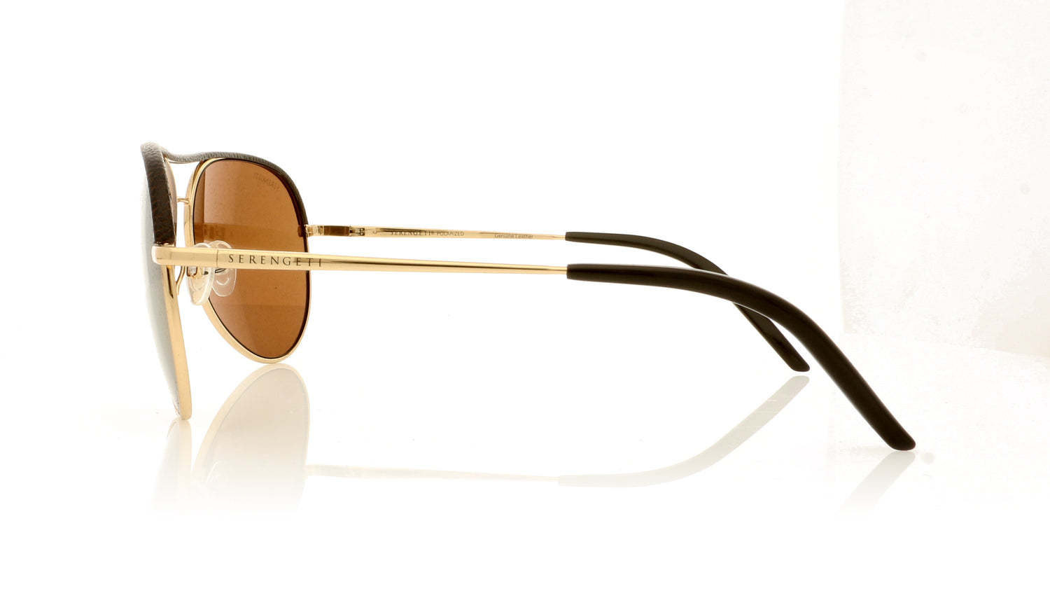 Serengeti Carrara 8549 Shiny Gold Sunglasses - Side