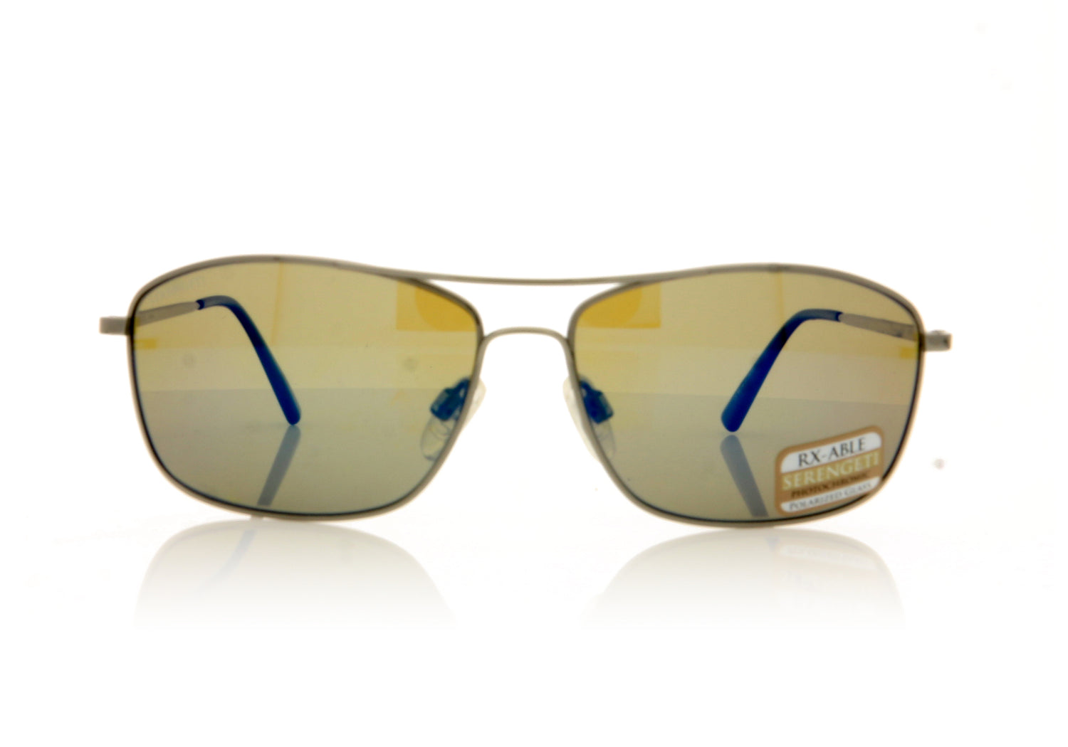 Serengeti Corleone Grey Blue Grey Blue Sunglasses - Front