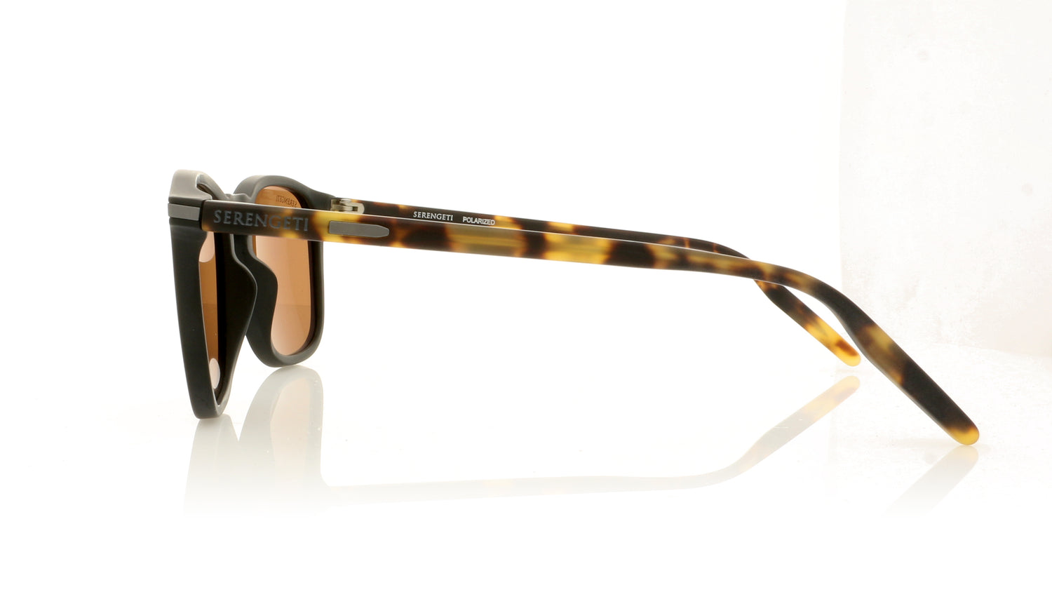 Serengeti Delio 8854 Matte Black Sunglasses - Side