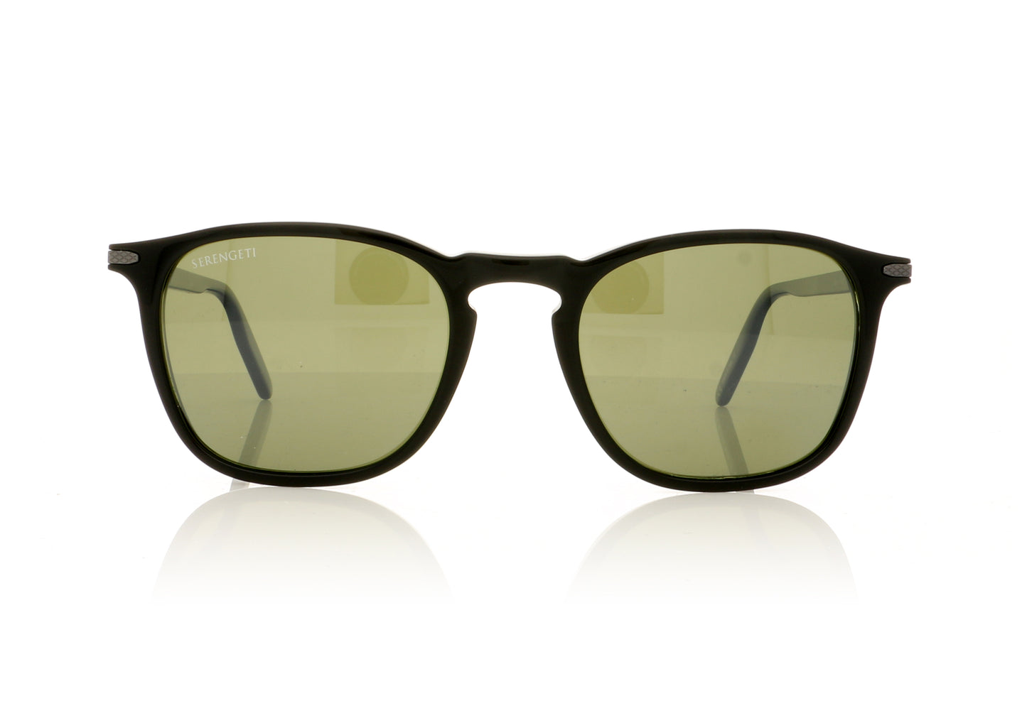 Serengeti Delio 8947 Shiny Black Sunglasses - Front