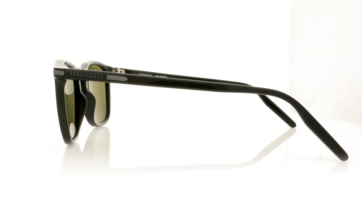 Serengeti Delio 8947 Shiny Black Sunglasses - Side