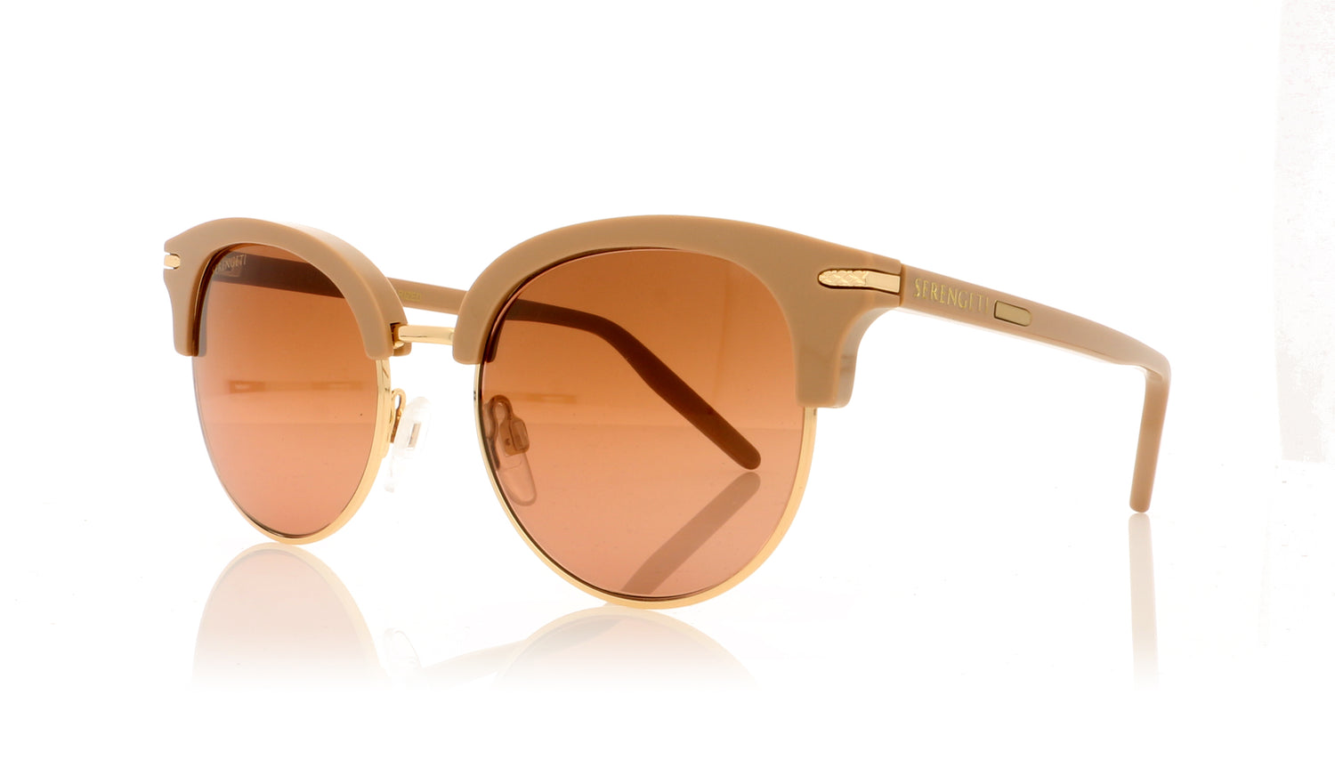 Serengeti Lela 8940 Shiny Rose Sunglasses - Angle