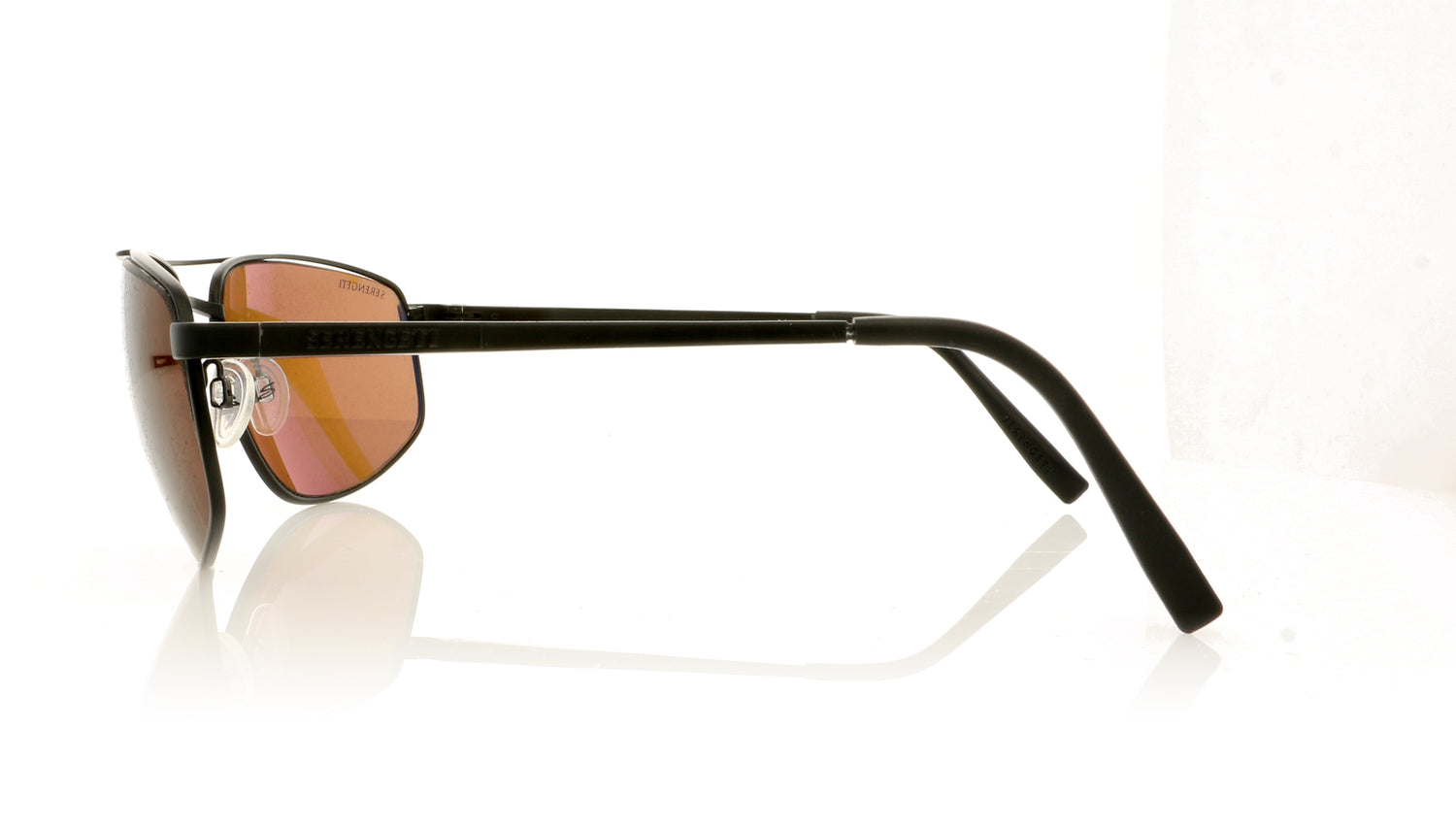 Serengeti Modugno 8406 Satin Black Sunglasses - Side