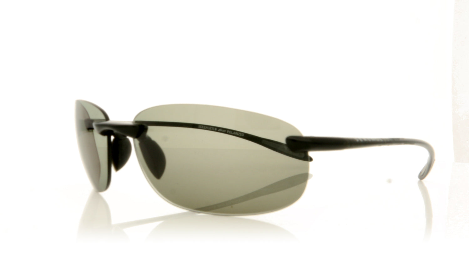 Serengeti Nuvino 7318 Shiny Black Shiny Black Sunglasses - Angle