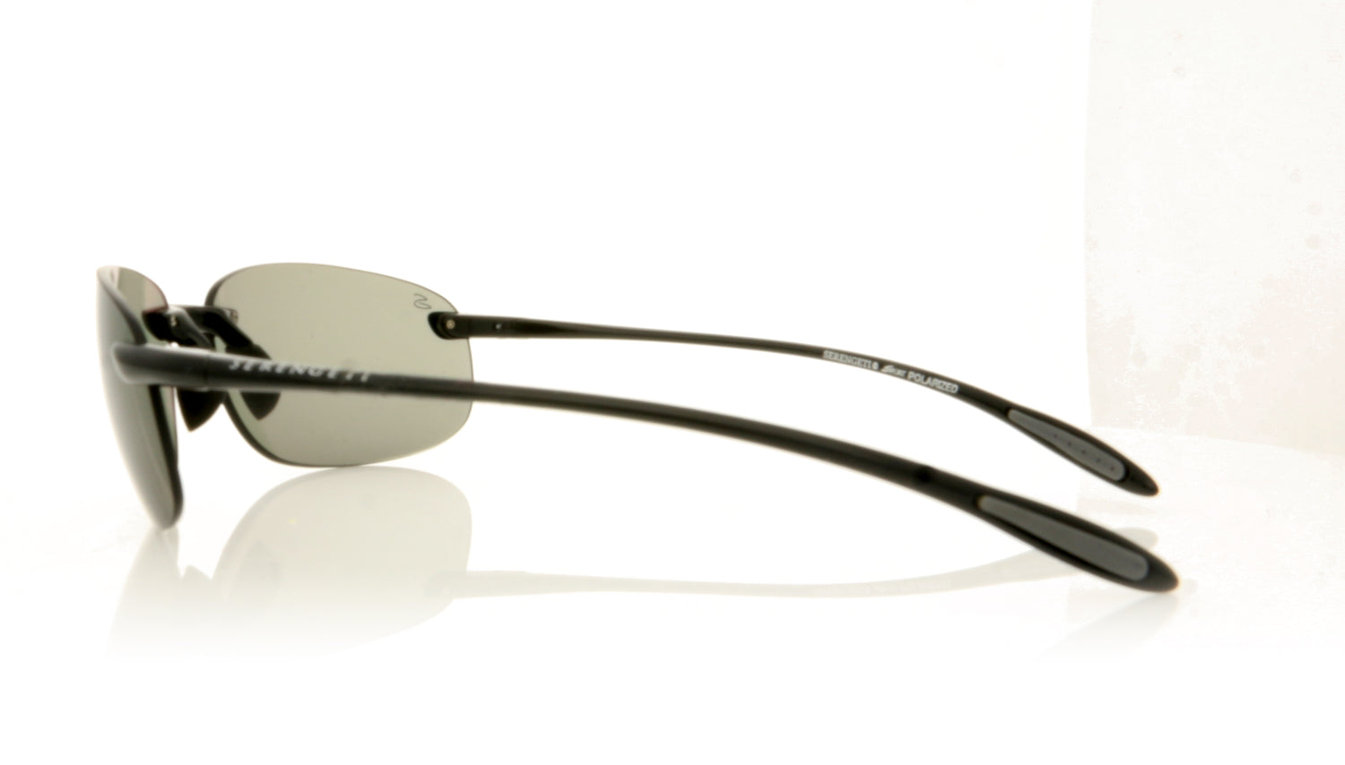 Serengeti Nuvino 7318 Shiny Black Shiny Black Sunglasses - Side