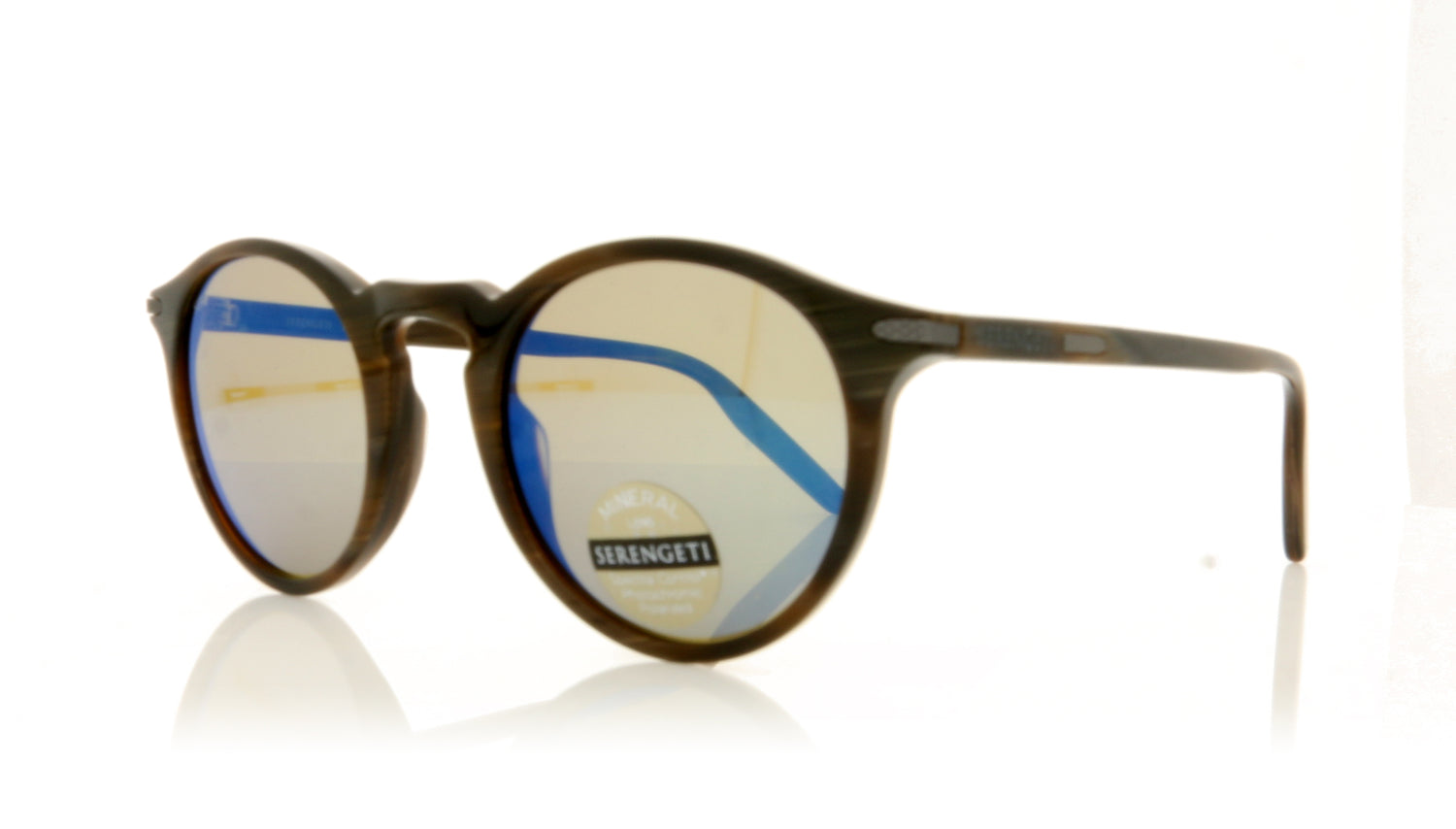 Serengeti Raffaele 8835 Shiny Brown Sunglasses - Angle
