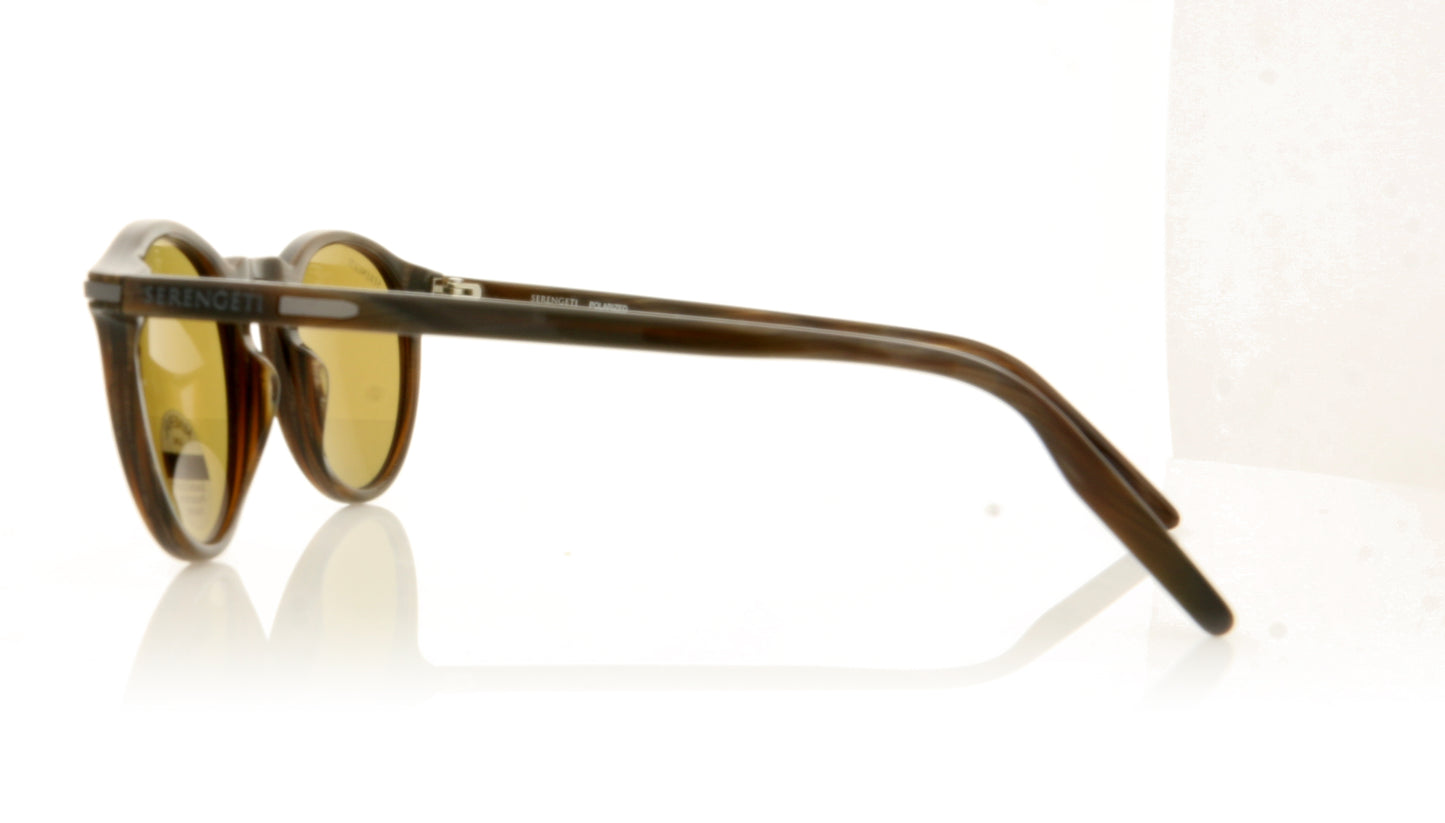 Serengeti Raffaele 8835 Shiny Brown Sunglasses - Side