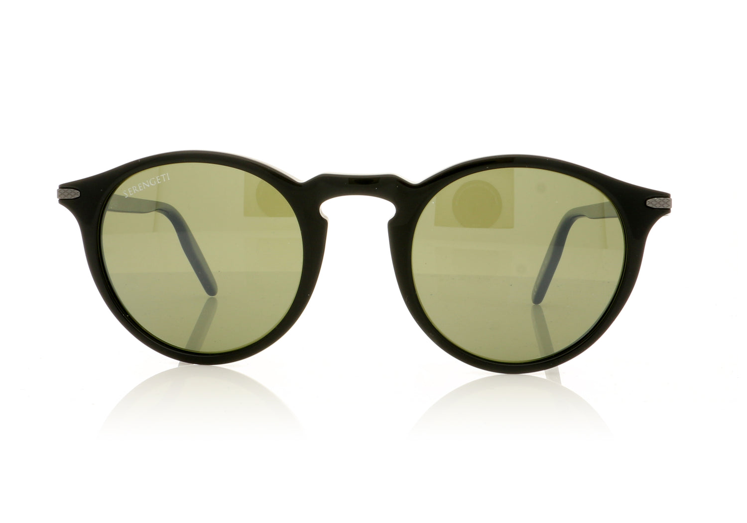 Serengeti Raffaele 8950 Shiny Black Sunglasses - Front