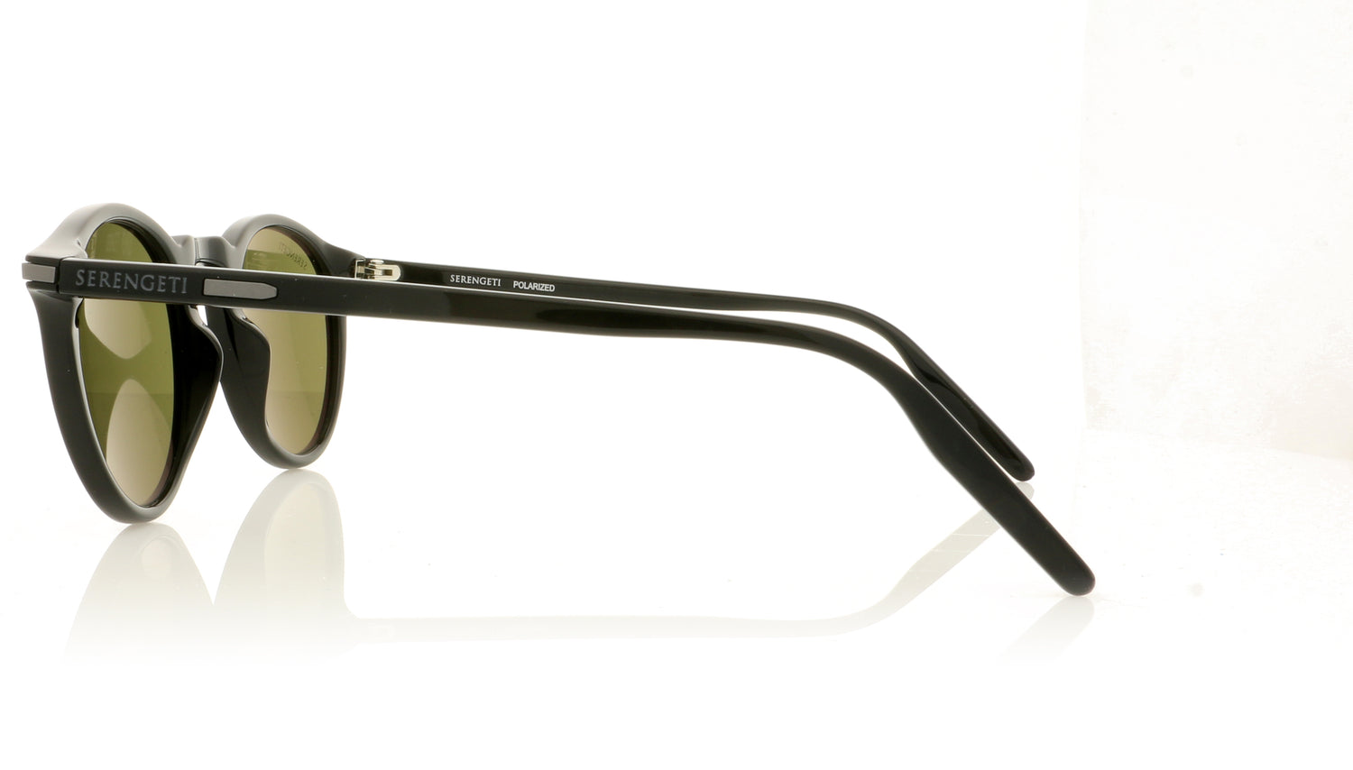 Serengeti Raffaele 8950 Shiny Black Sunglasses - Side
