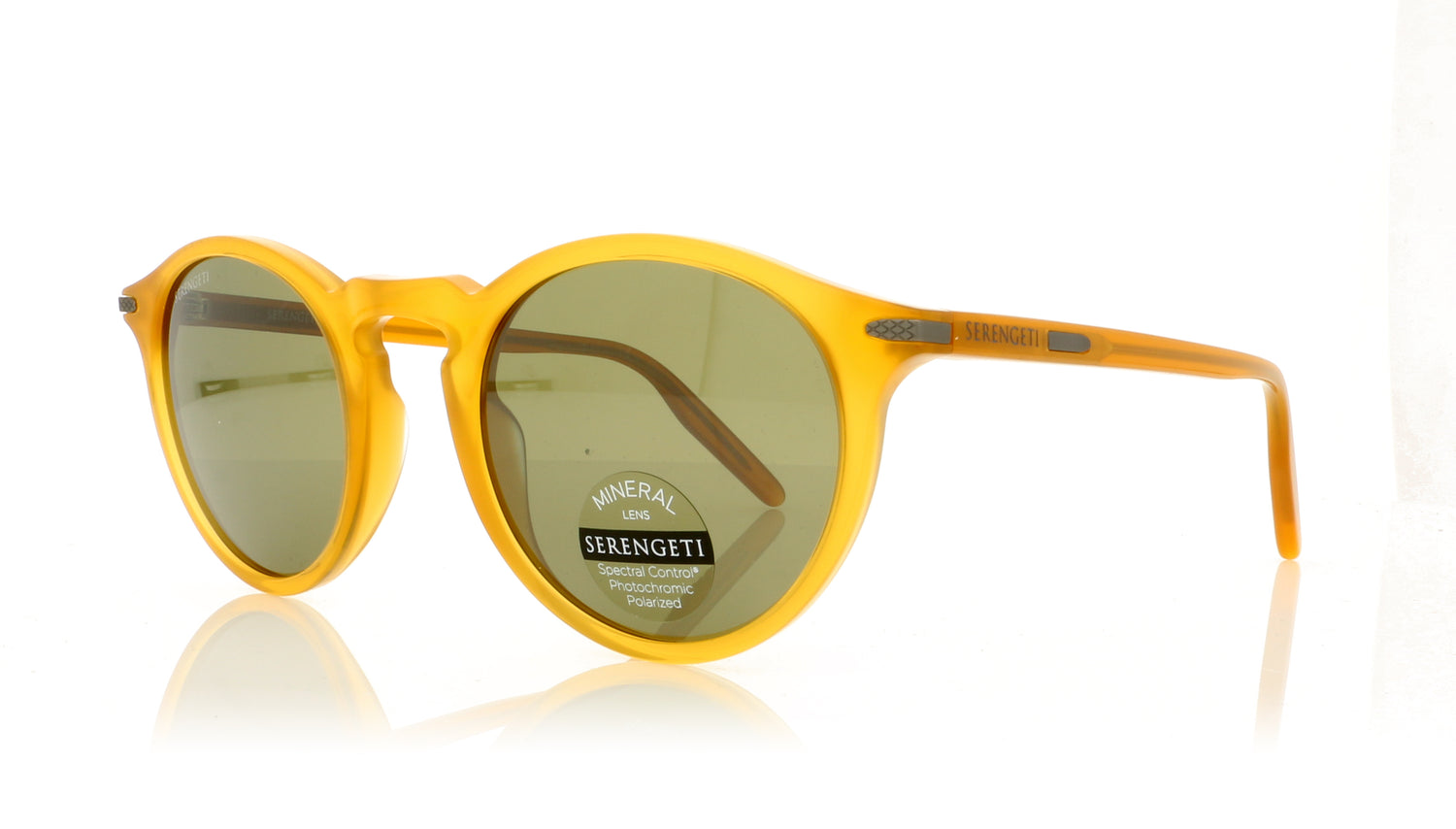 Serengeti Raffaele 8951 Shiny Honey Sunglasses - Angle