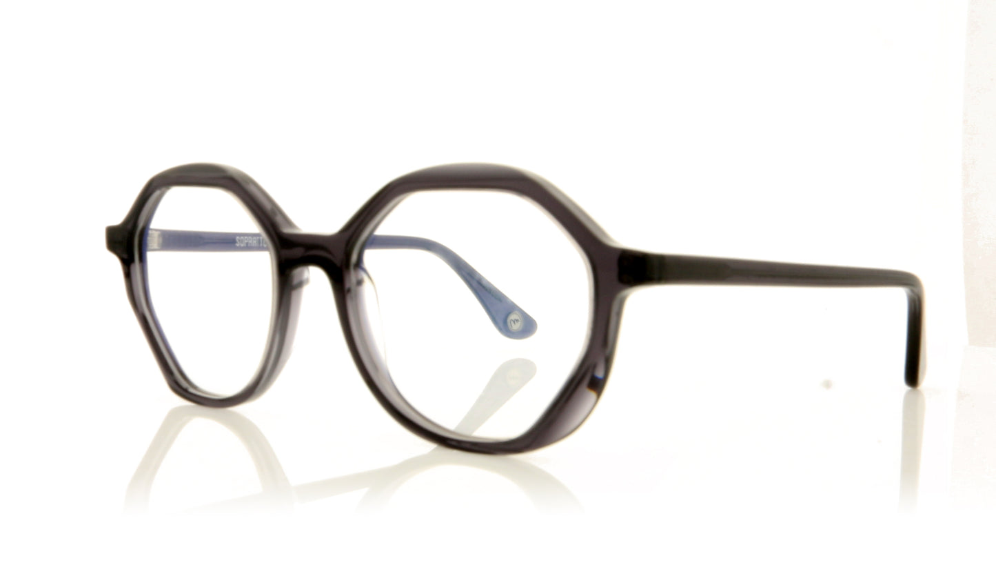 Soprattutto Hexagone Gris-L Grey Glasses - Angle