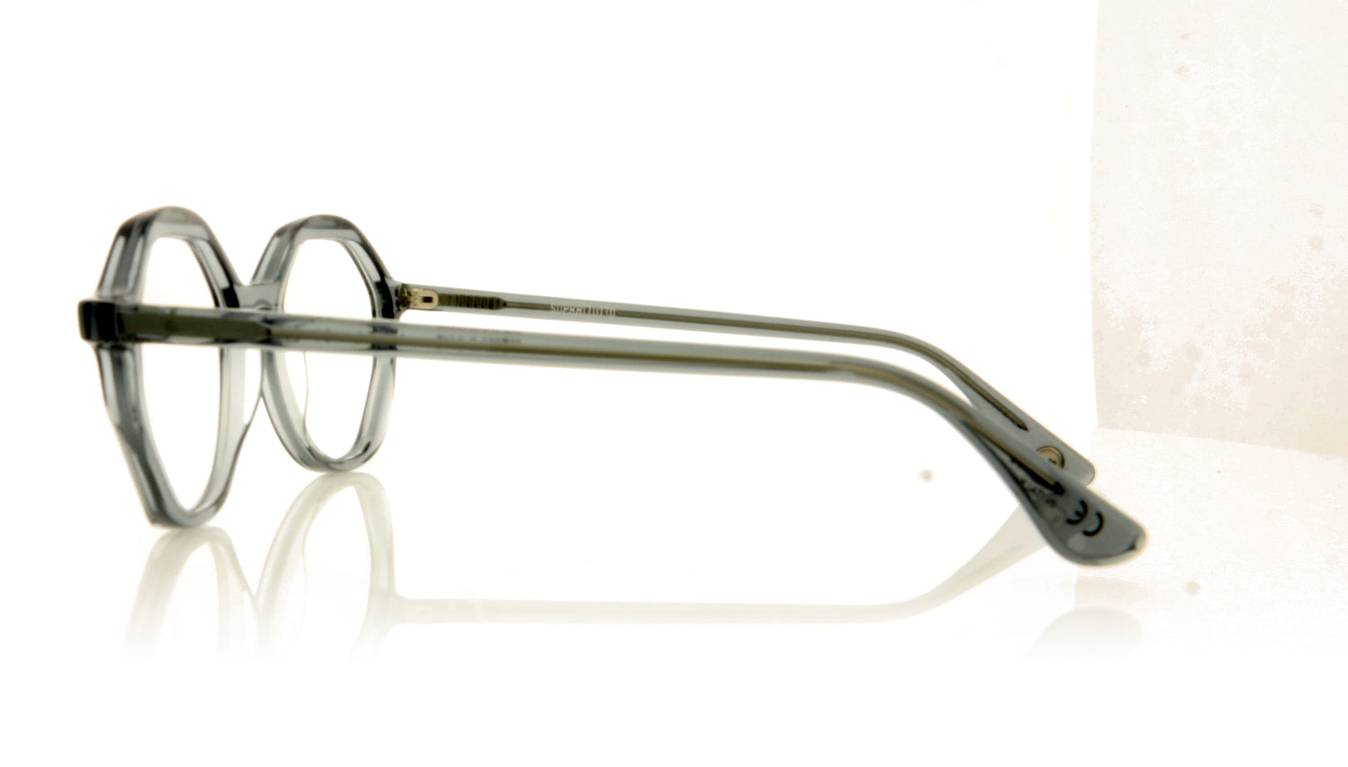 Soprattutto Hexagone Noir-L Black Glasses - Side