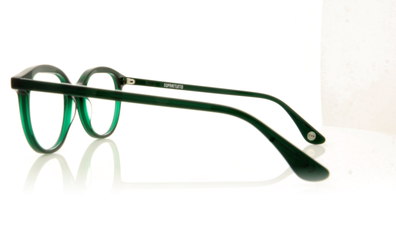 Soprattutto Ligne VERT Green Glasses - Side