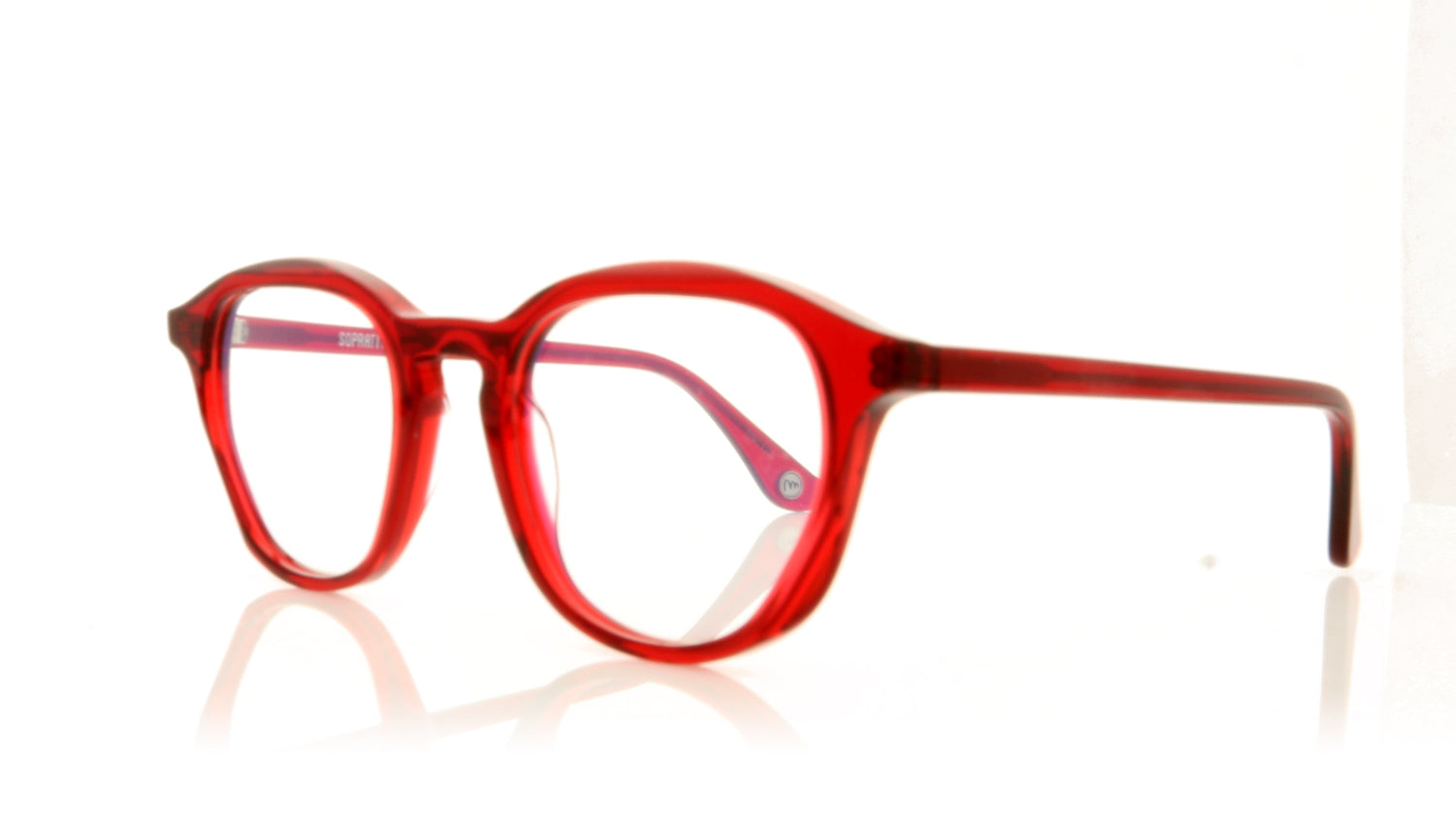 Soprattutto Pantos ROUGE Red Glasses - Angle
