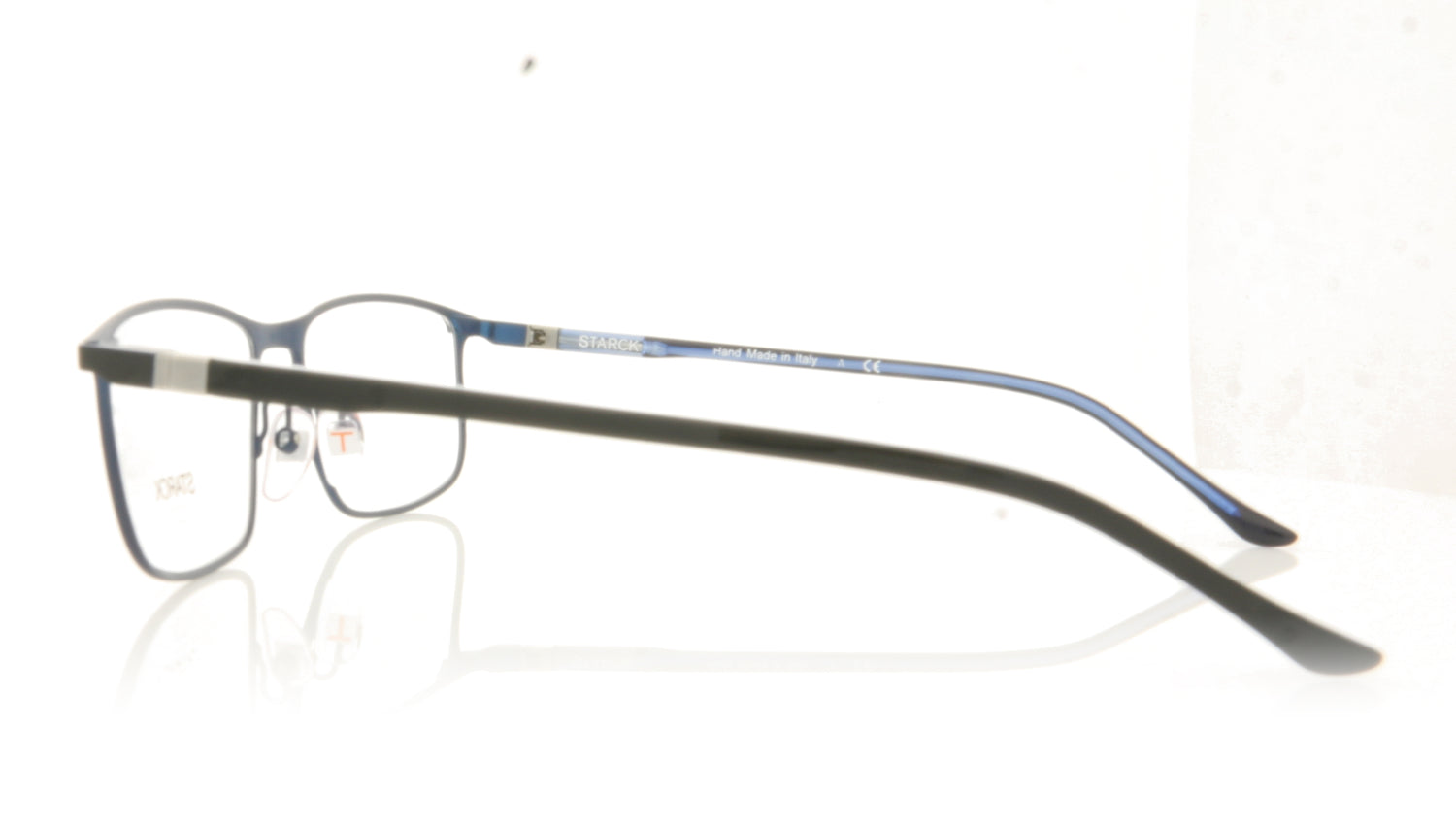 Starck 0SH2047 4 Matt Blue Black Glasses - Side