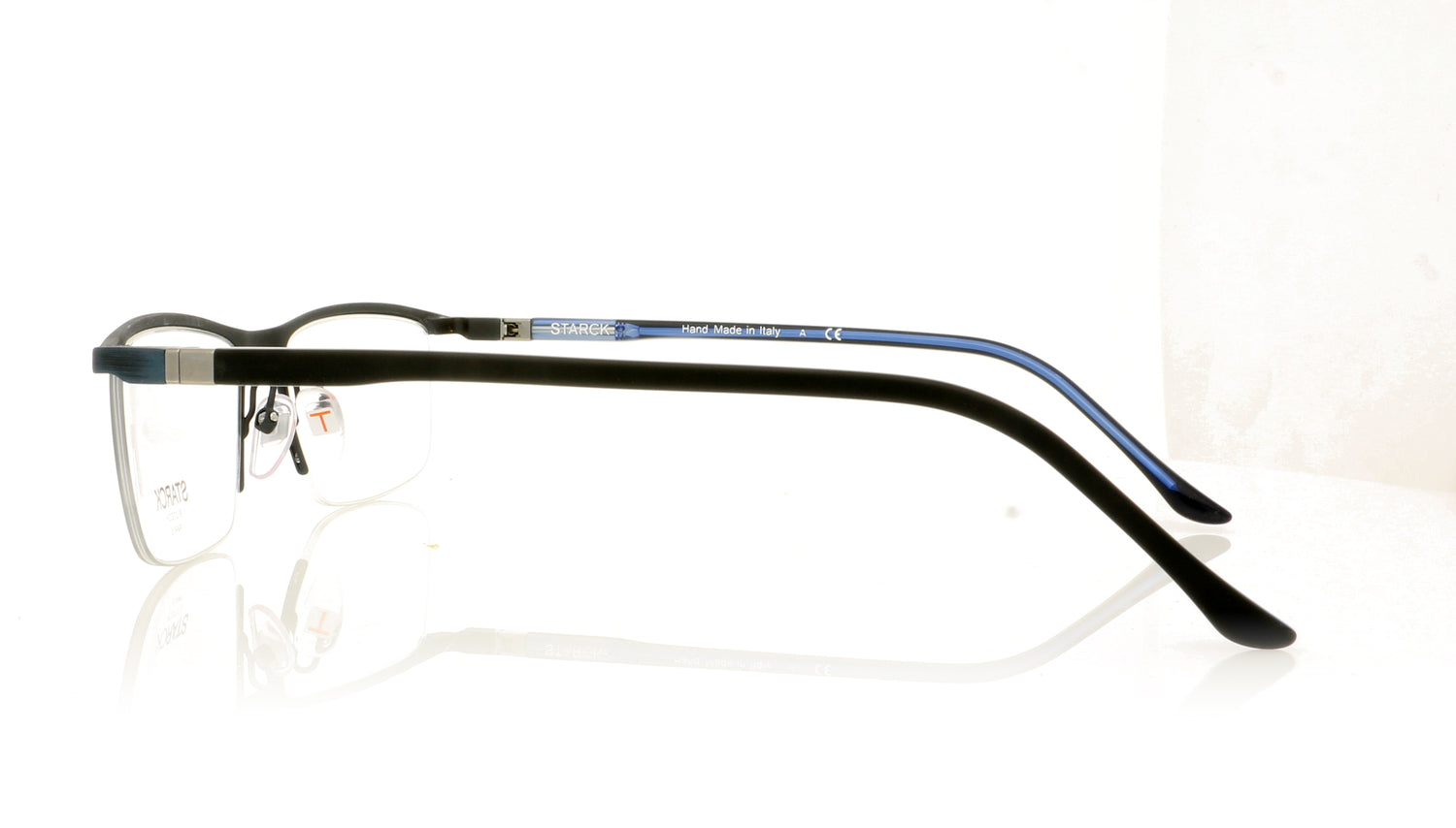 Starck 0SH2049 2 Antique Blue Glasses - Side