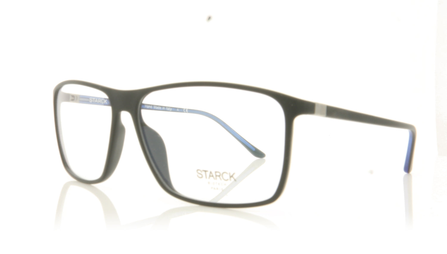 Starck 0SH3030 1 Mat Black Glasses - Angle