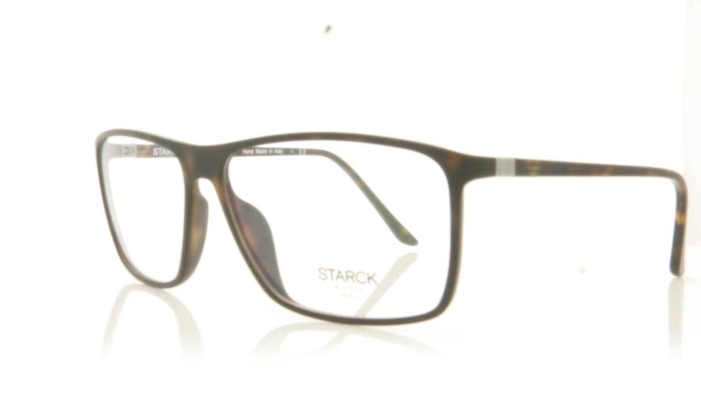 Starck 0SH3030 2 Mat Havana Glasses - Angle