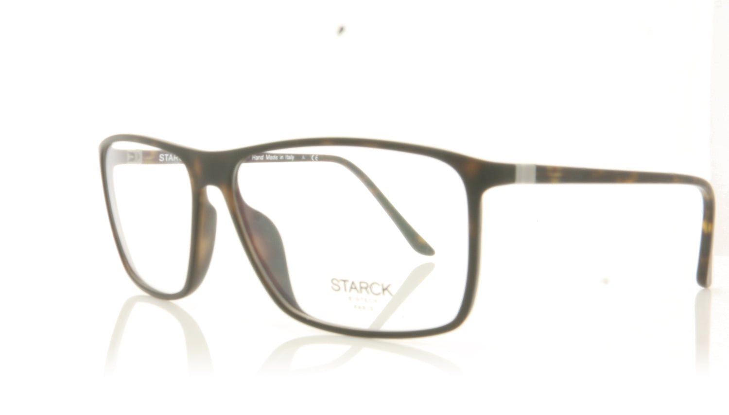 Starck 0SH3030 2 Mat Havana Glasses - Angle