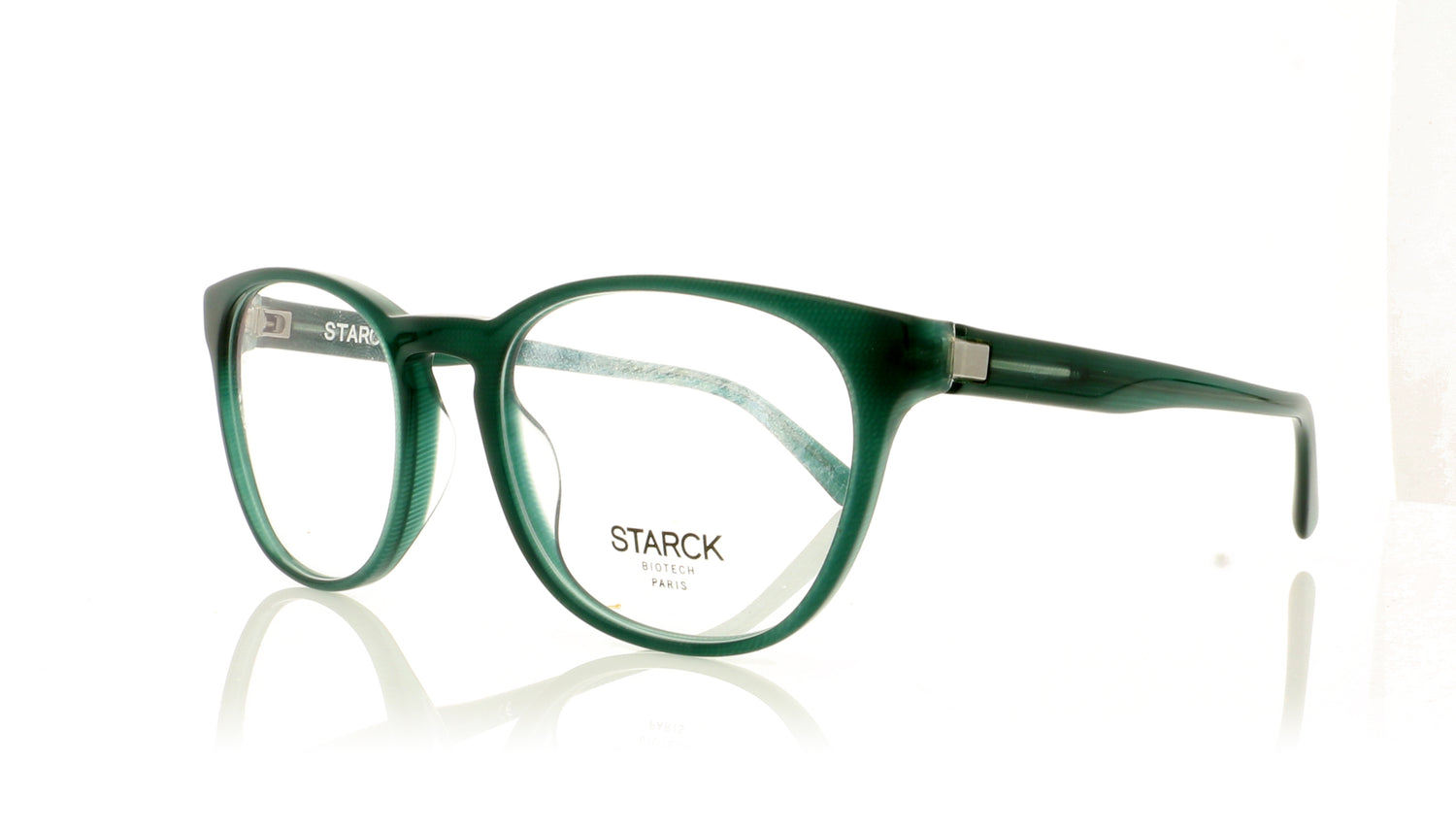 Starck 0SH3058 2 Green Pontille Glasses - Angle