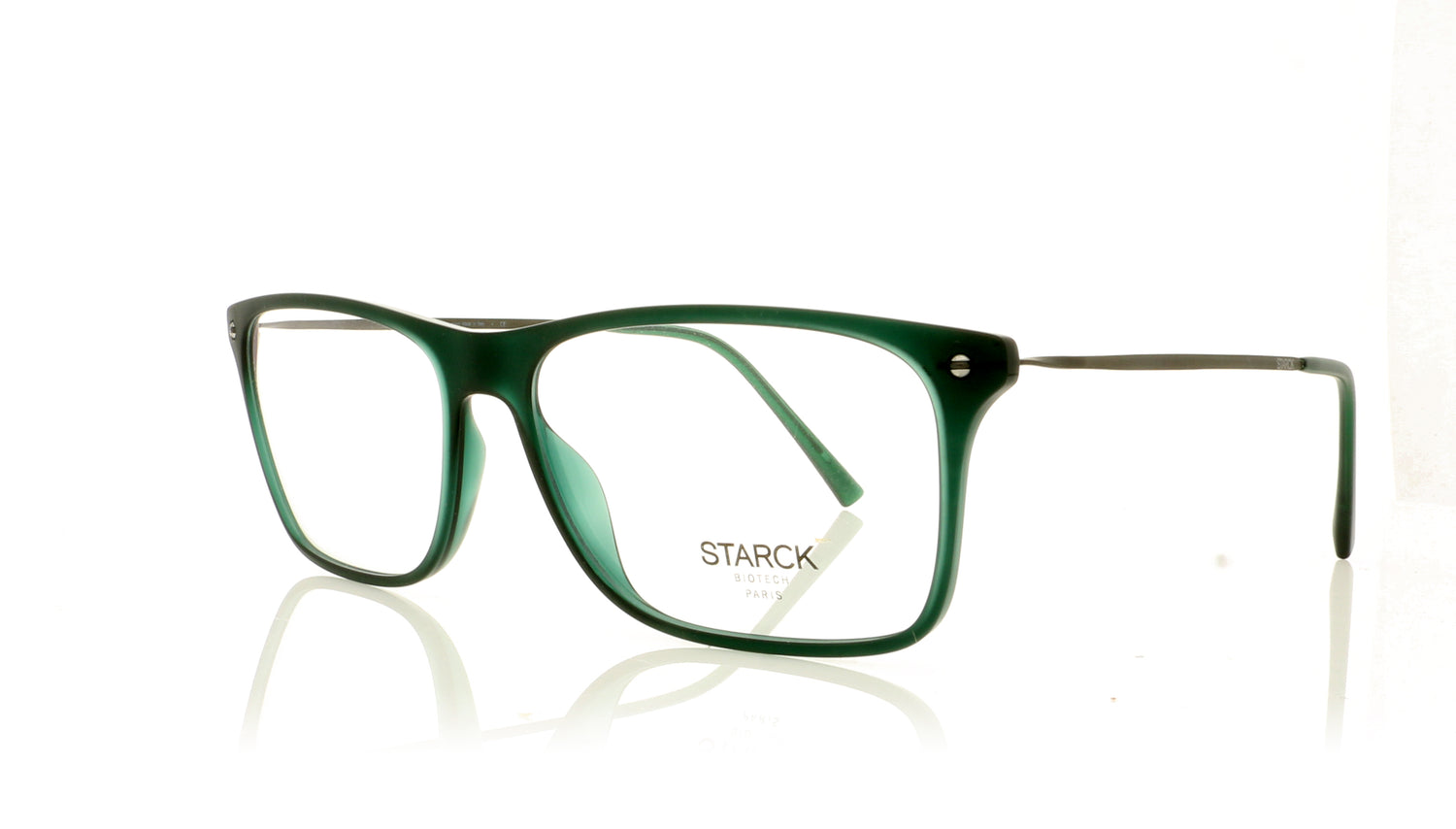 Starck 0SH3062 4 Dark Green Glasses - Angle