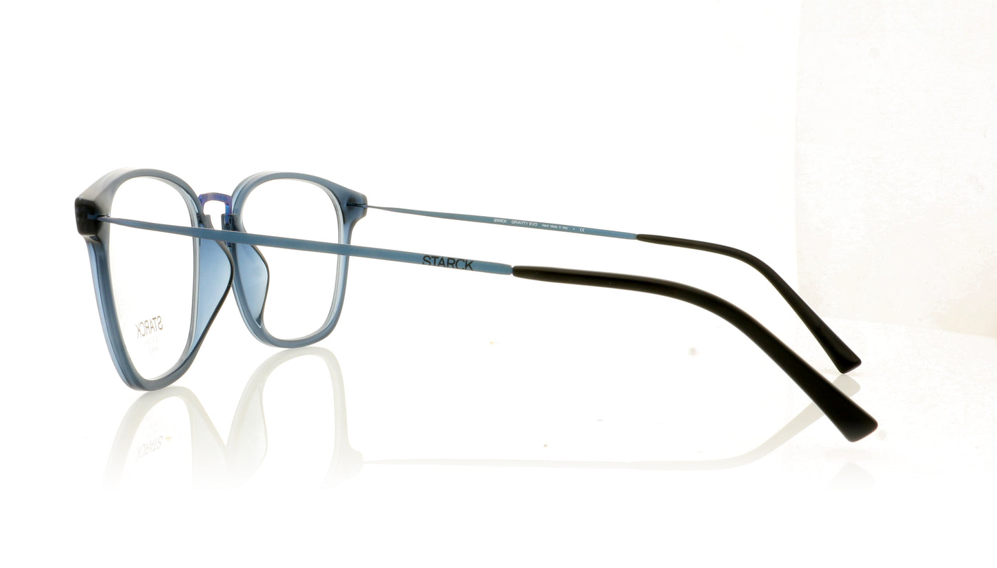 Starck 0SH3064 3 Matte Blue Glasses - Side