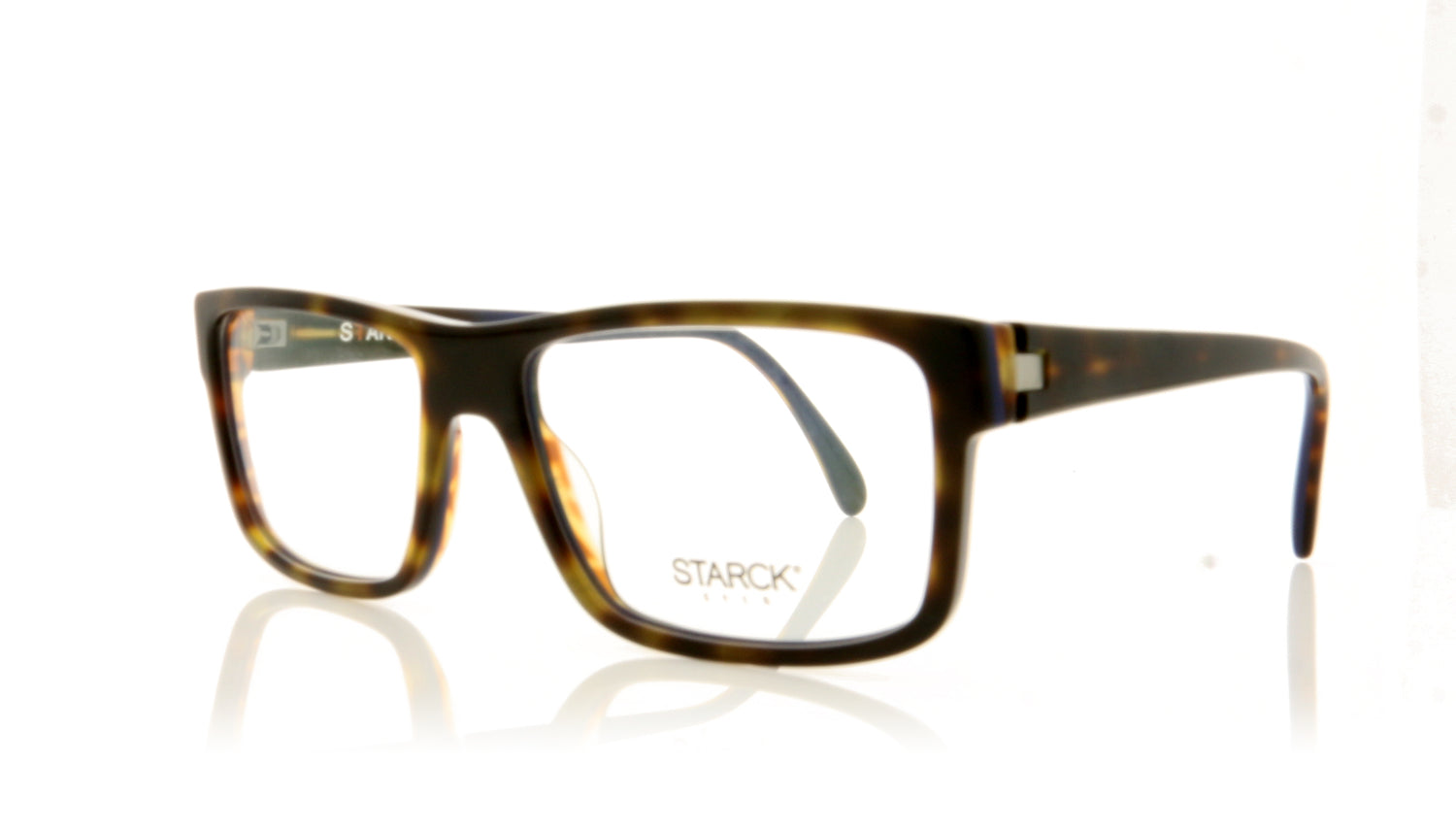 Starck 0SH3046 1 Blue Tortoise Glasses - Angle