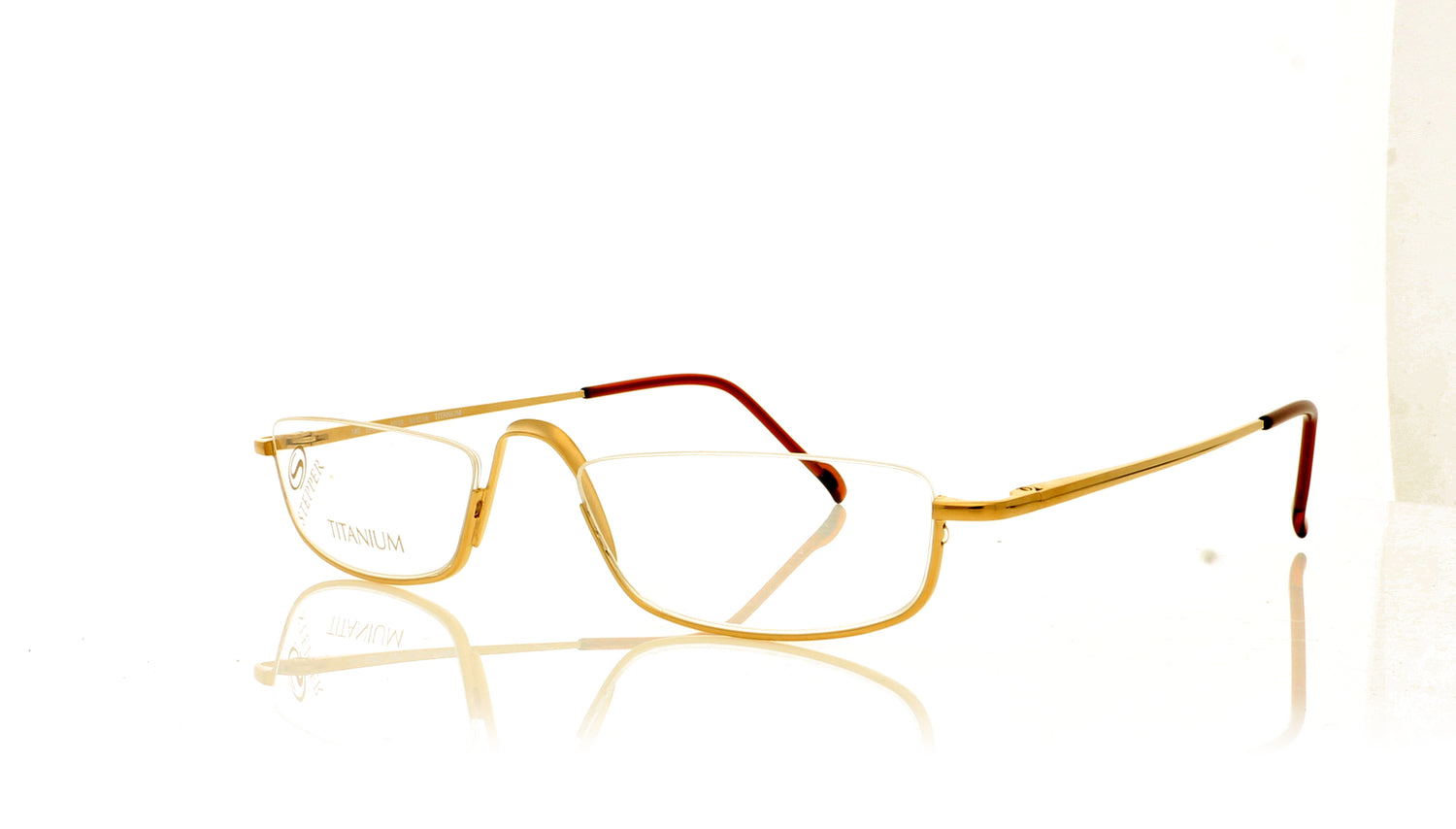 Stepper SI-3074 SI3074 F010 Gold Glasses - Angle
